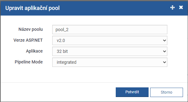 Upravit pool